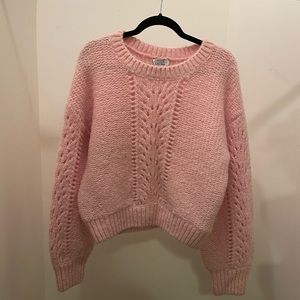 & Other Stories pink mohair/wool sweater